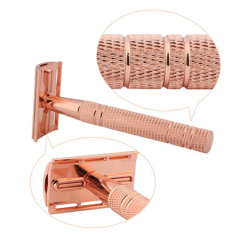 Men'S Grooming Blade - Milieuvriendelijk herbruikbaar metalen veiligheidsscheermes met dubbele