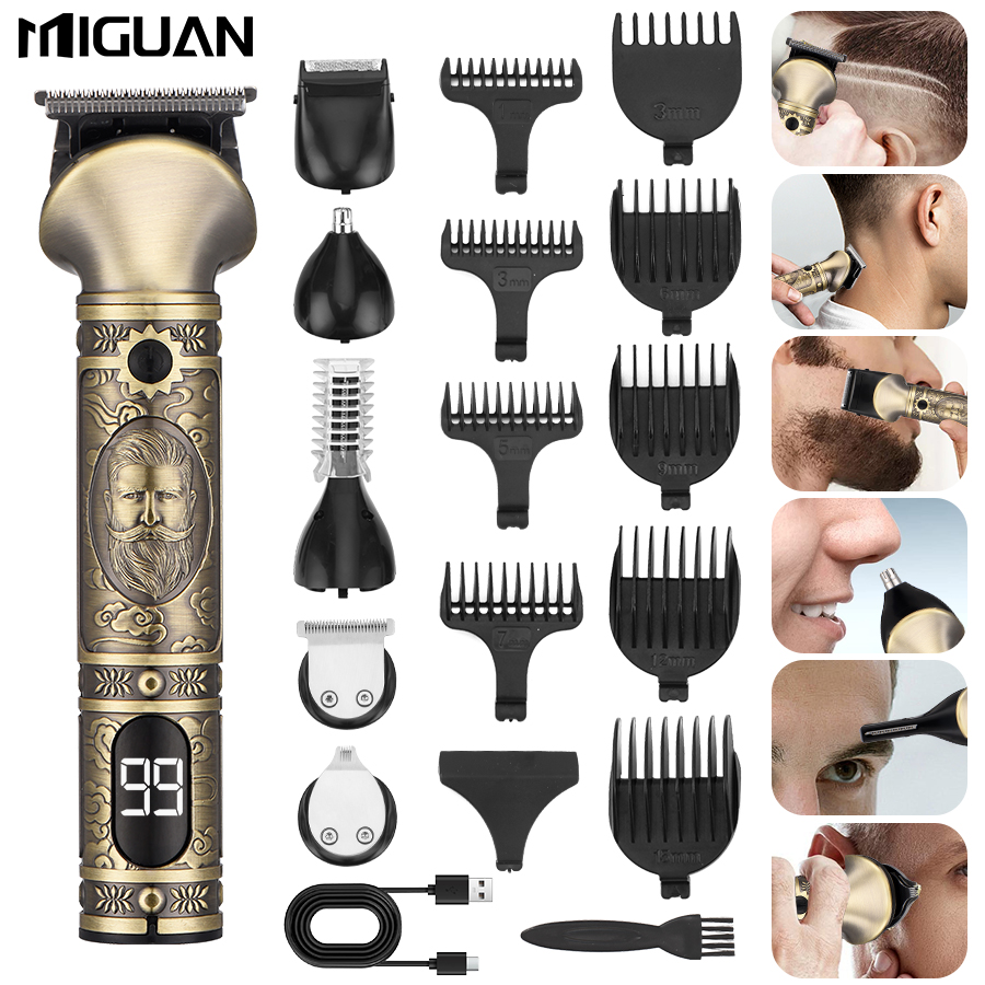Men'S Grooming Nose Hair Trimmer - Haarklippers en 6-in-1 baardtrimmerset voor mannen,