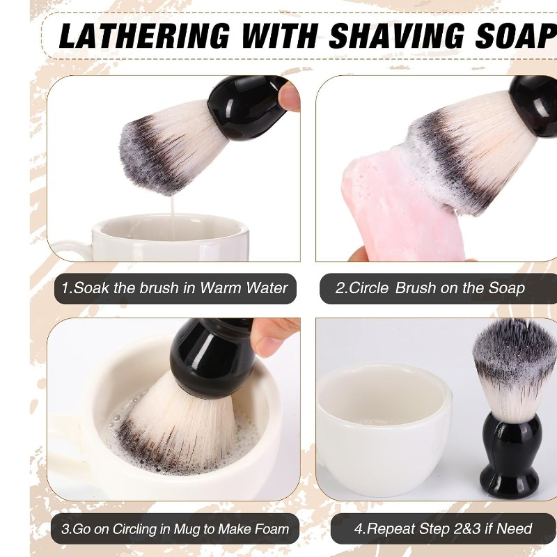 1 stuks baardscheerkwast, hout - Men'S Grooming Hair recensie en prijs