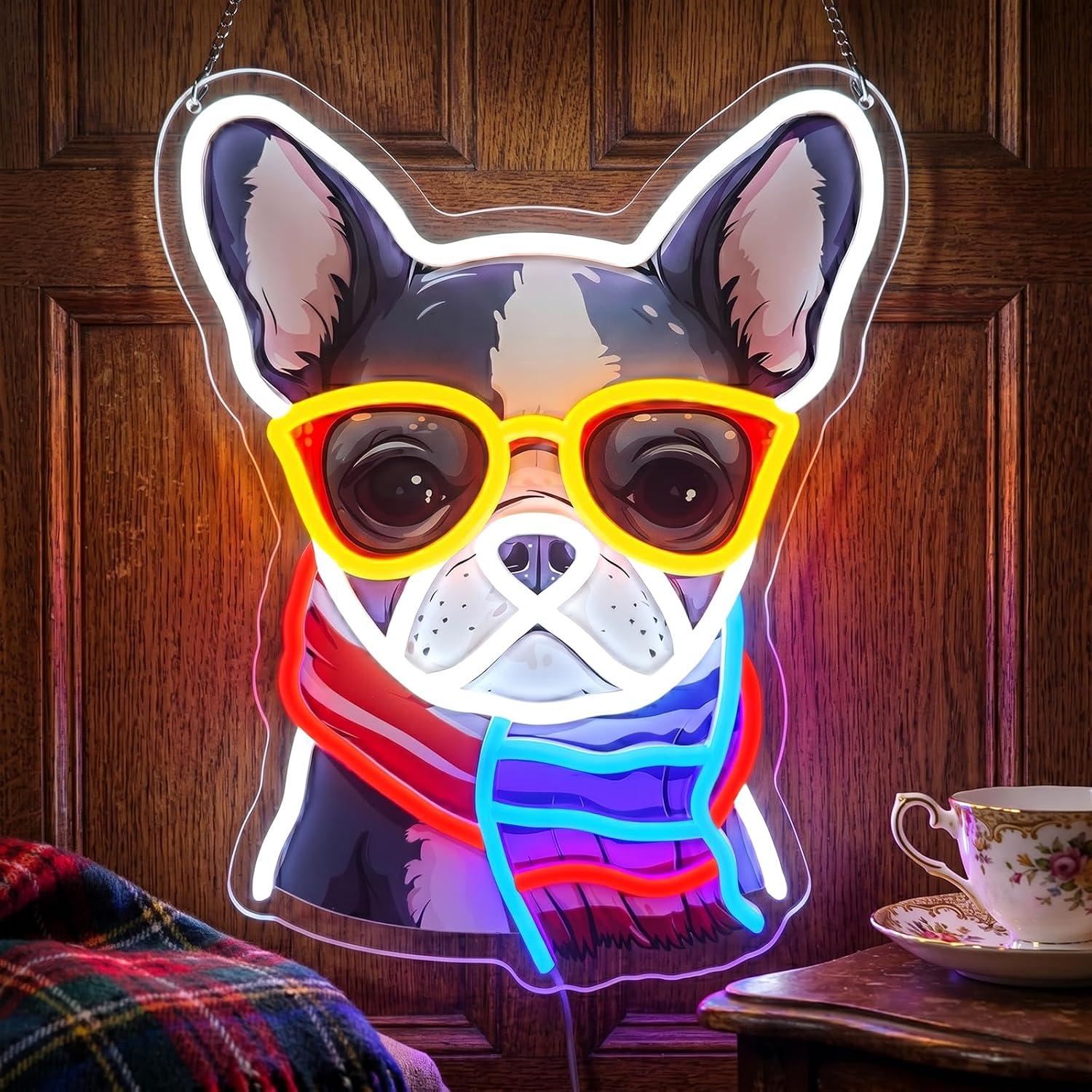 Franse Bulldog Neonbord Dimbar - Men'S Grooming Dc recensie en prijs