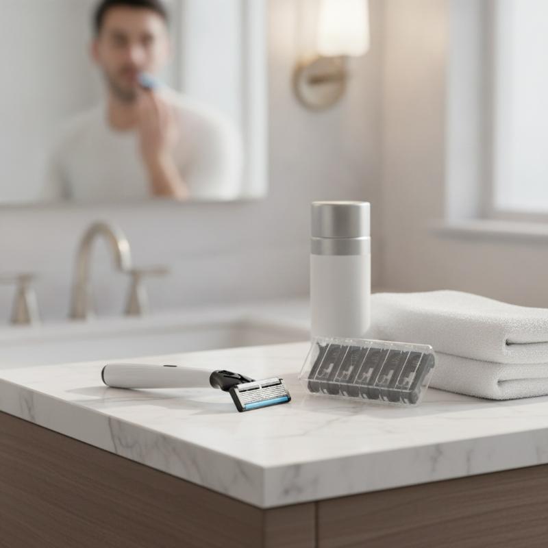Handmatig scheermes met 6 mesj - Men'S Grooming Blade recensie en prijs