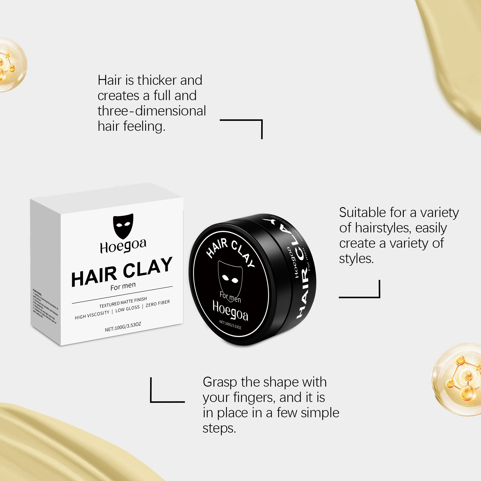 Haarstylingklei voor heren – C - Pomade Hair Clay recensie en prijs